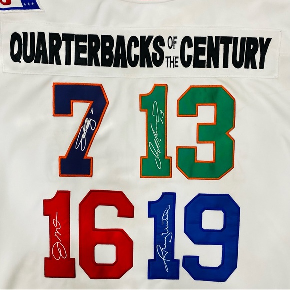 Mitchell N Ness Quarterbacks Of The Century Limited Edition Football Jersey 4XL - Picture 12 of 14